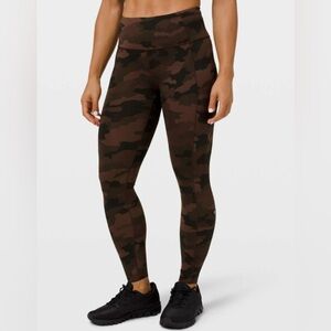 Lululemon Fast Free High-Rise Tight II 25" Heritage 365 Camo Size 6